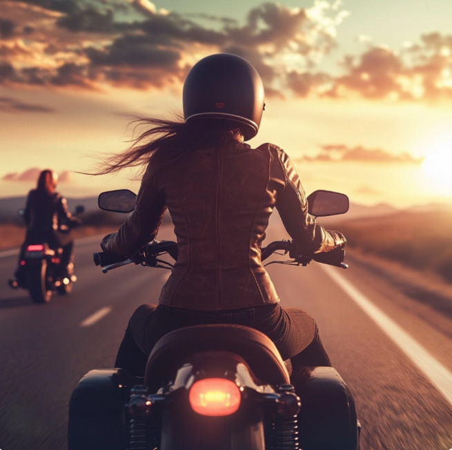 Motociclista Look Cool