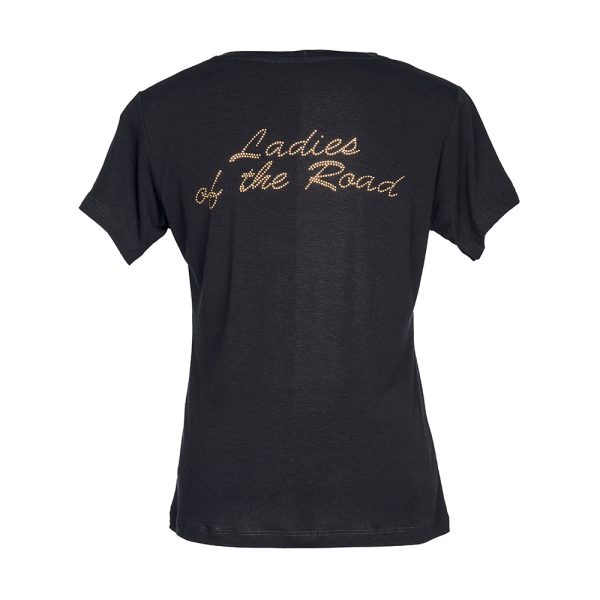 Baby Look - Lady Style e Asas em brilhos - Preta