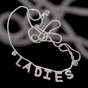 Colar LADIES Cravejado e com ponto de luz
