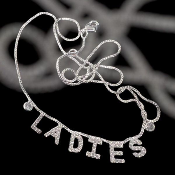 Colar LADIES Cravejado e com ponto de luz