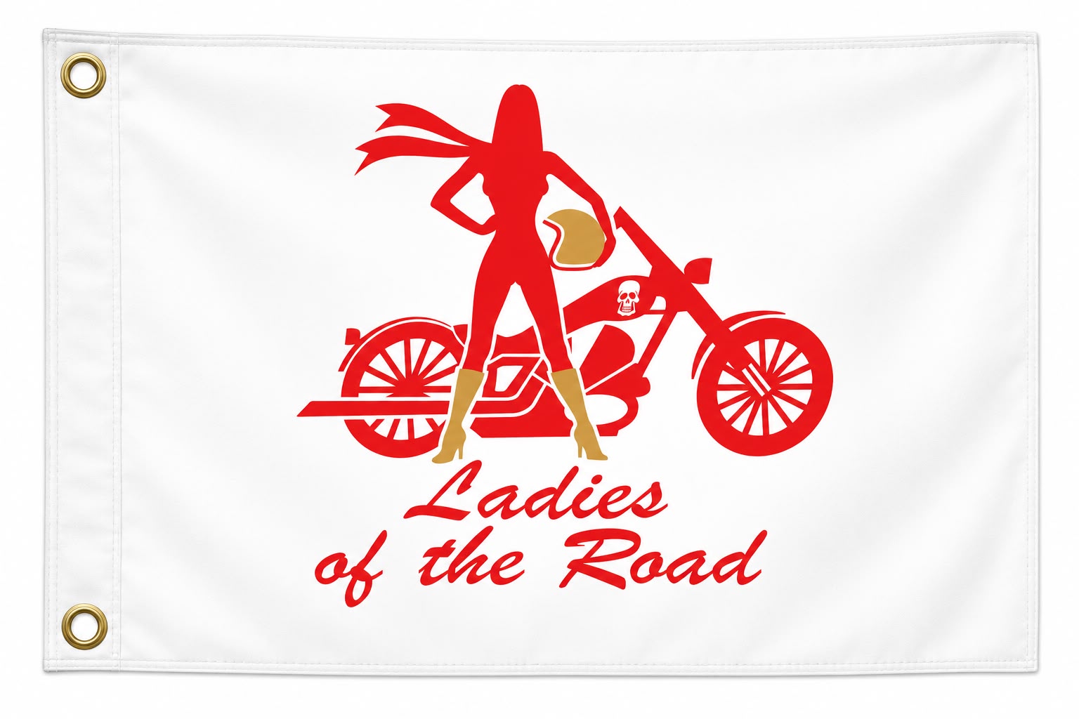 Bandeira Pequena Lady Style Fundo BRANCO