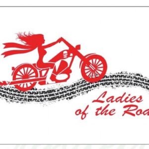 Bandeira Pequena Lady Rider Fundo BRANCO